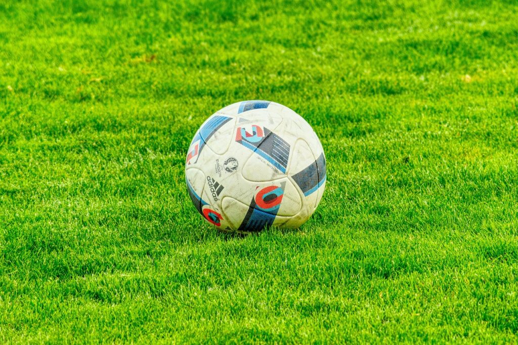 football, grass, nature, ball, green grass, field, football field, soccer field, soccer, soccer ball, sport, game, play, kreisliga, adidas, sports ground